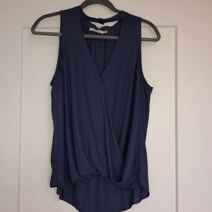 Periwinkle tank blouse